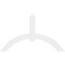 Ekena Millwork Archdale Architectural Grade PVC Gable Bracket, 72"W x 42"H x 2"D x 6"F, 14/12 Pitch GBP072X42X0206ARC00 - alternate 5
